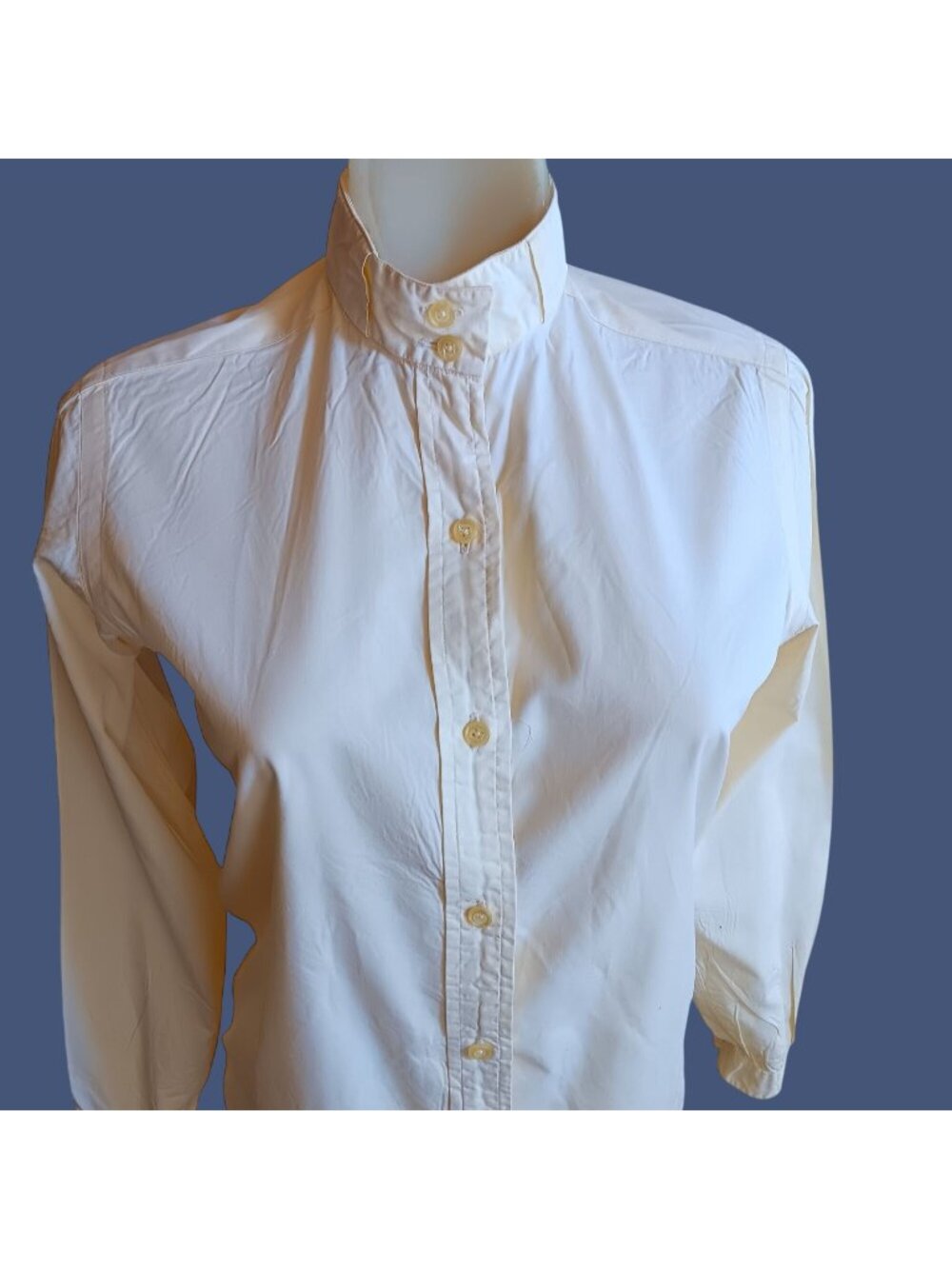 True Vintage Blouse 1950's sz 6 Nantucket Cotton Button-Up Sailing Yacht Club